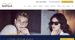 Desktop Screenshot of eyetique.com