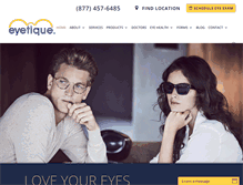 Tablet Screenshot of eyetique.com